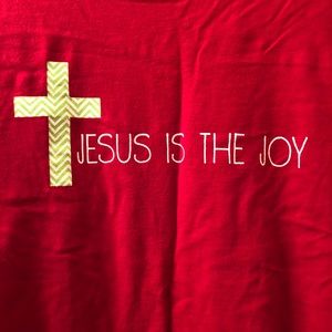 AWESOME “JESUS IS THE JOY”T-shirt with bible verse